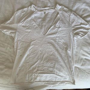 LF destroyed white t-shirt!
